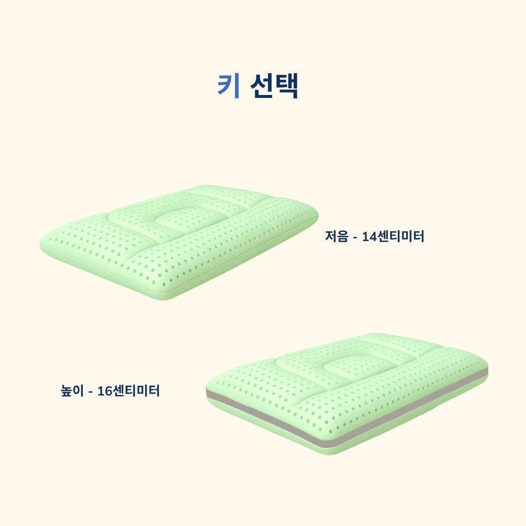 알로에 베라 경추 지지 베개