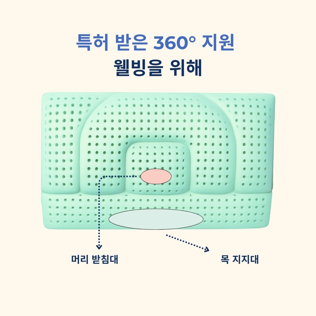 높이 조절 가능한 알로에 베라 베개